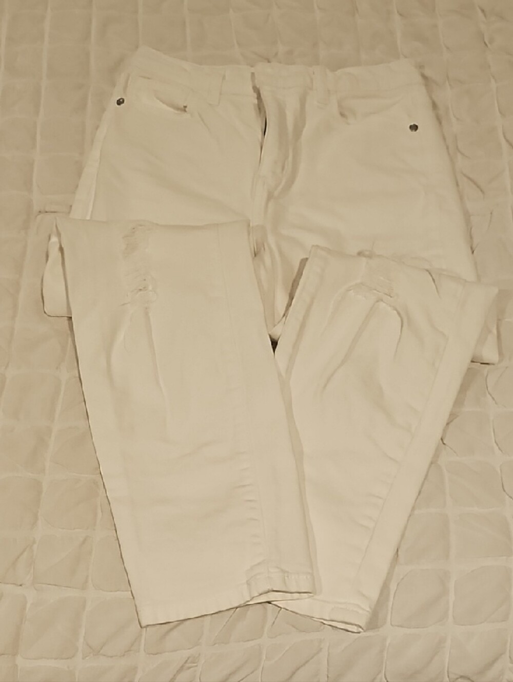 Art Class White High-Rise Straight Jeans - Girls Youth Sz 12